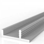 Poignée en aluminium en forme de F