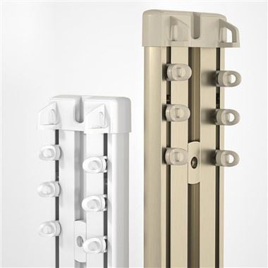 Tringle à rideau en cabine suspendue