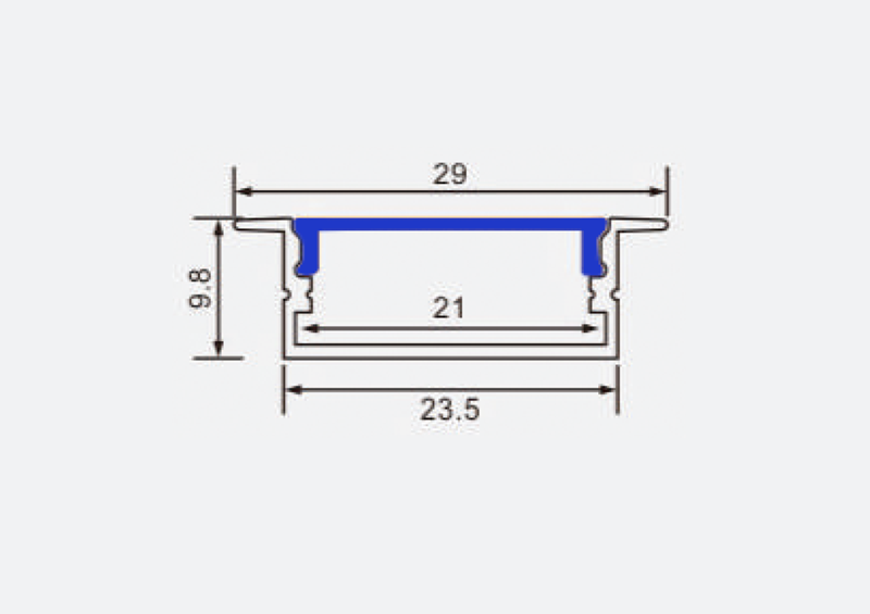 HM439 Led Extruded Aluminum Channel HM439 Led Extruded Aluminum Channel