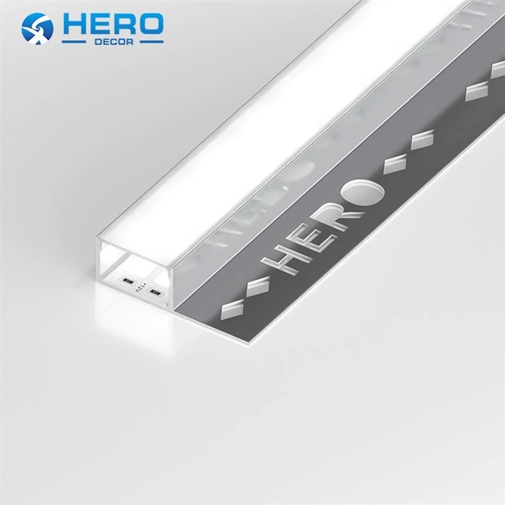 Cloison sèche à canal LED encastré